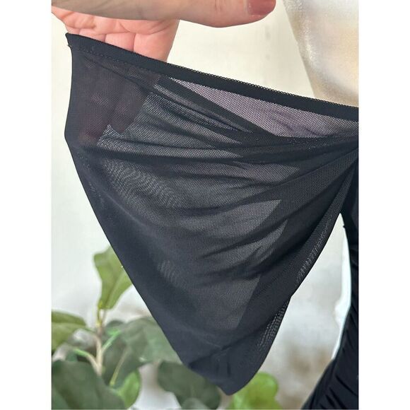 Bodycon Black Mesh Dress - Picture 3 of 8